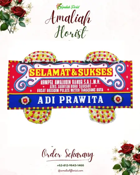 Papan Bunga Ucapan Selamat Warungasem